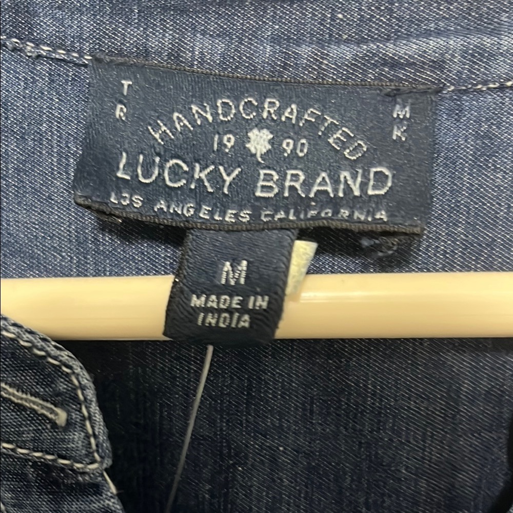 NWT Lucky Brand Blue Denim Tunic Dress - Picture 6 of 9